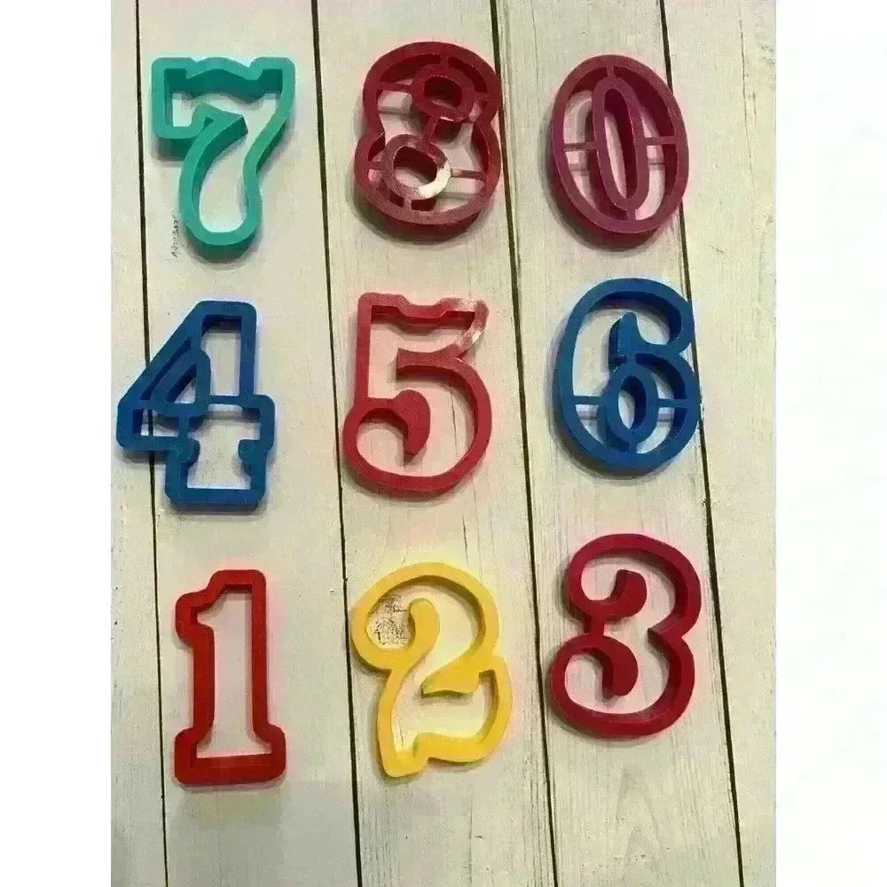 Cookie cutters number set 0-9